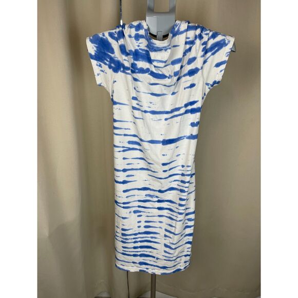 Pact Blue Tie Dye Organic Cotton T-Shirt Dress – Size S - Picture 1 of 3